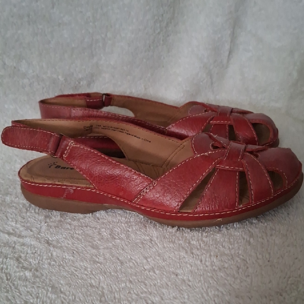 BareTraps Red Slingback Sandals